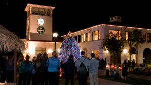 Manger blessing and Christmas tree lighting @ University Campus