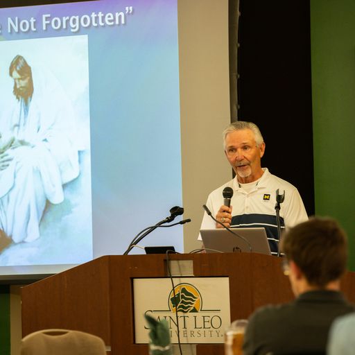 Guest speaker Dr. Dan Pepin, a consultant on the Bioethics Committee for the Diocese of St. Petersburg