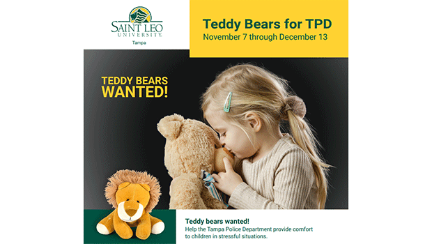 Saint Leo ‘recruiting’ Teddy Bears for TPD through December 13